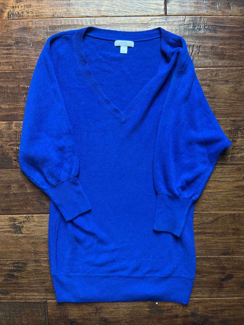 New York & Company V-Neck Cobalt Blue Dolman Style  Sweater. 

NEVER WORN!